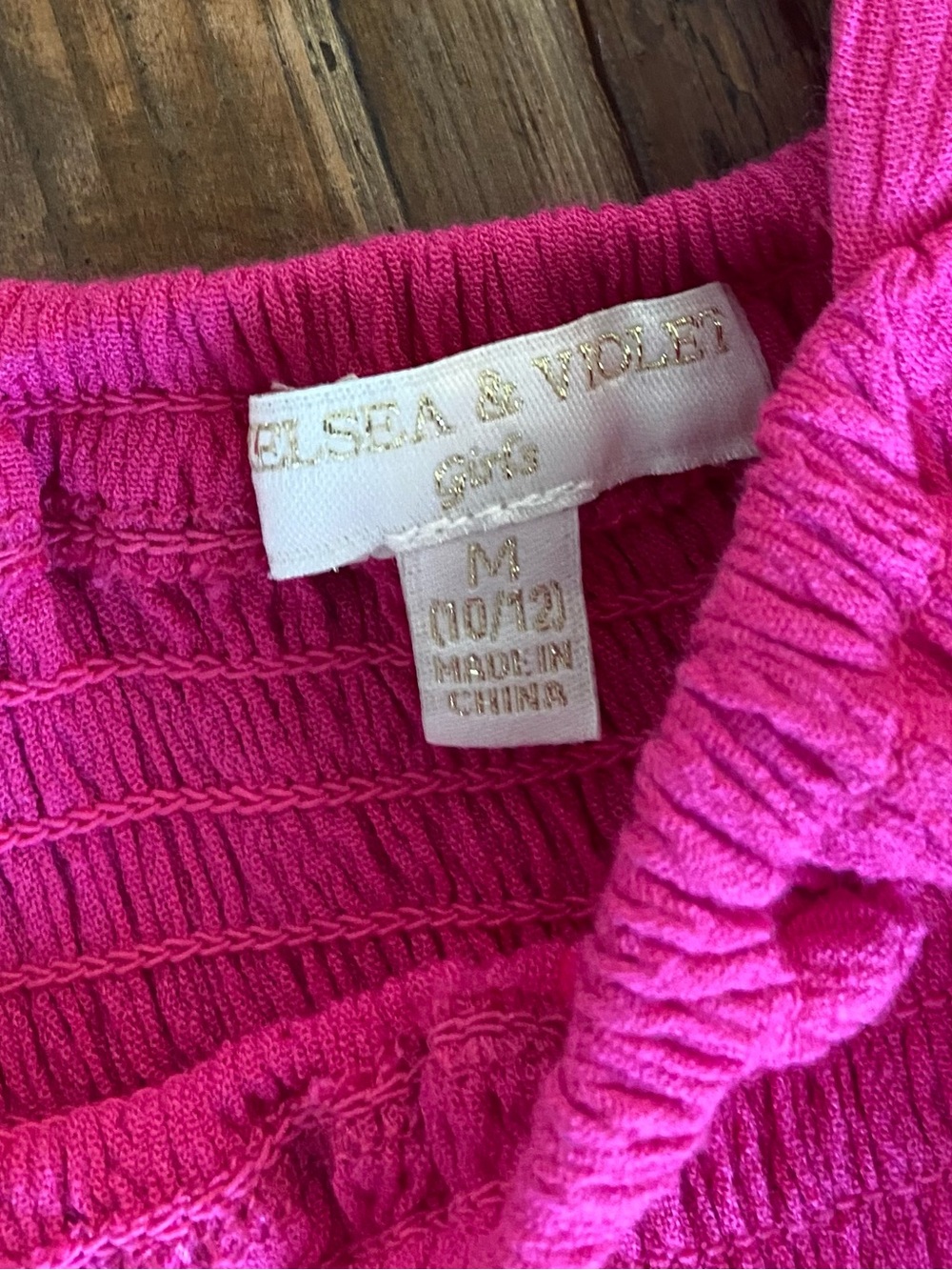 Chelsea & Violet Girls' Hot Pink Ruffle Tiered Dress Medium 10/12 - Picture 4 of 5